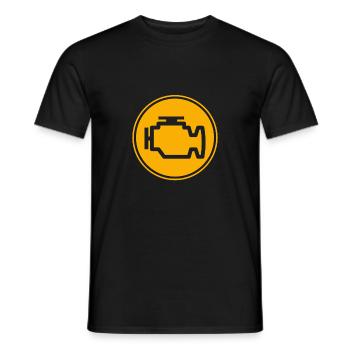 Check engine light Autotuning - Men's T-Shirt - black - Front - AI Model Male 178 light (178cm)