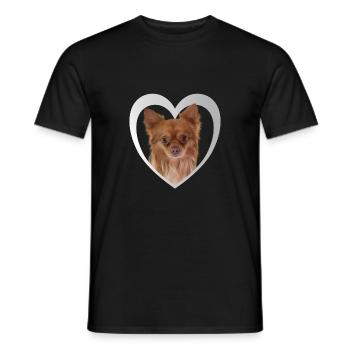 Chihuahua - Hundeliebhaber - Hund im Herzen - Männer T-Shirt - Schwarz - Vorne - AI Model Male 178 light (178cm)