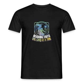Abstract Tarot Of Inspirational Squads Saying - Men's T-Shirt - black - Front - AI Model Male 178 light (178cm)