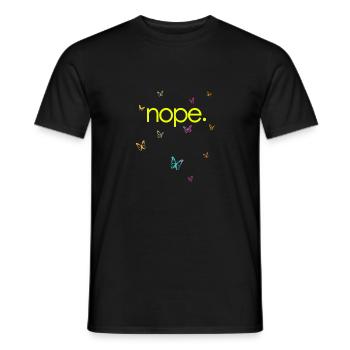 NOPE - sei kein ja-Sager! - Männer T-Shirt - Schwarz - Vorne - AI Model Male 178 light (178cm)