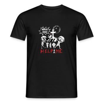 Lundi sans viande - T-shirt homme - noir - Devant - AI Model Male 178 light (178cm)