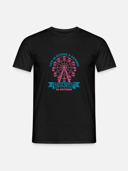 LIVET ER ENTEN ET DRISTIGT EVENTYR ELLER INGENTING - Mænd T-shirt - sort