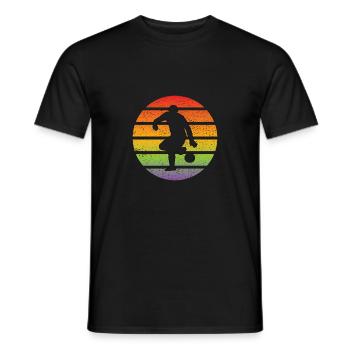 Football Design Football Player Football Équipe de football - T-shirt homme - noir - Devant - AI Model Male 178 light (178cm)
