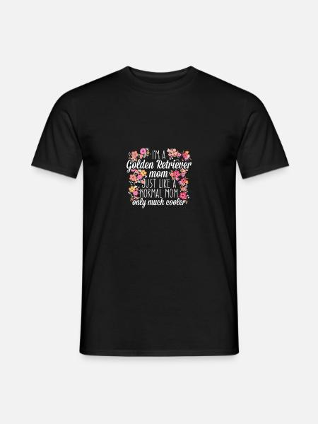 Golden Retriever Mom - Men's T-Shirt - black