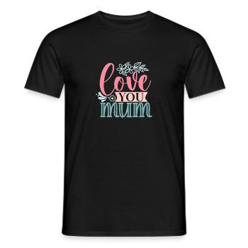 Sweet Simple - Love You Mum - Men's T-Shirt - black - Front - AI Model Male 178 light (178cm)