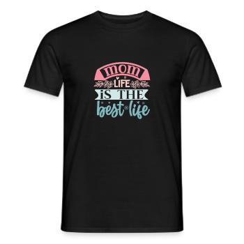 Mama Life ist das beste Leben - Muttertag - Männer T-Shirt - Schwarz - Vorne - AI Model Male 178 light (178cm)
