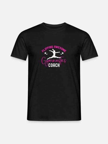 Turner Trainer Gymnastik Trainer - Männer T-Shirt - Schwarz