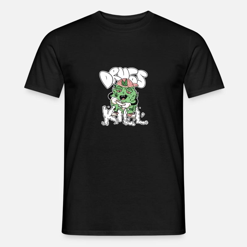 Eine Zigarette drehen - Männer T-Shirt - Schwarz
