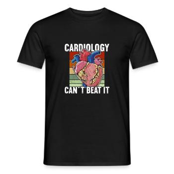 Kardiologie Kardiologe Herzkrankenschwester EKG-Medizin - Männer T-Shirt - Schwarz - Vorne - AI Model Male 178 light (178cm)