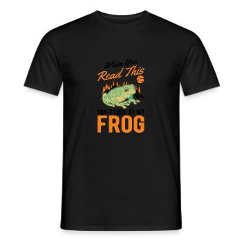 Frog Gift Tree Frog - Men's T-Shirt - black - Front - AI Model Male 178 light (178cm)
