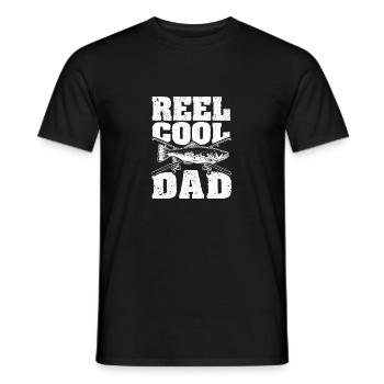 Reel Cool Dad Drôle Fête des pères Amateurs de pêche - T-shirt homme - noir - Devant - AI Model Male 178 light (178cm)