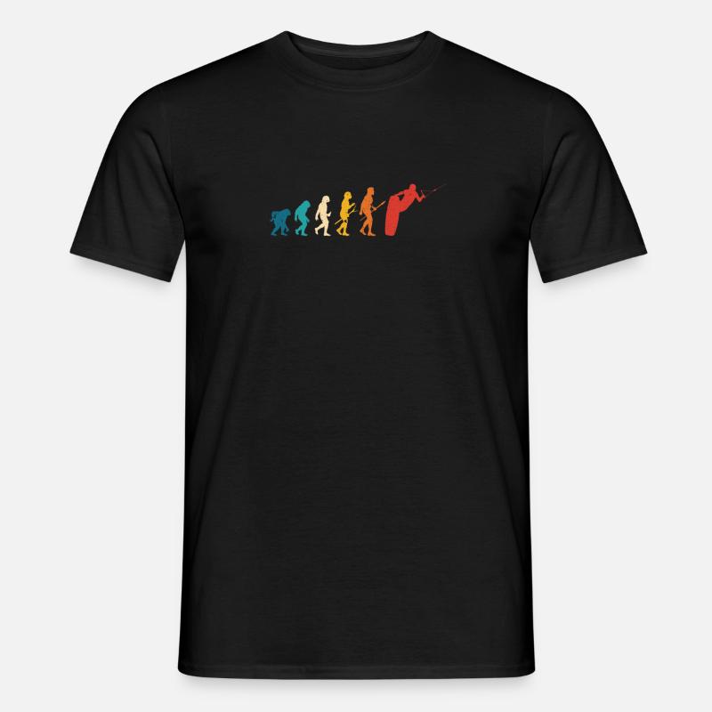 Evolution Retro Wakeboard de Man Wakeboarder - T-shirt homme - noir