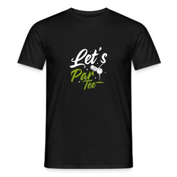 Let's Par Tee Golf Golfing - Männer T-Shirt - Schwarz - Vorne - AI Model Male 178 light (178cm)