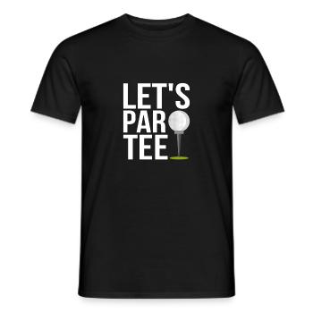 Let's Par Tee Golfing Golf - Männer T-Shirt - Schwarz - Vorne - AI Model Male 178 light (178cm)