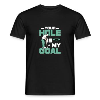 Ton trou est mon but Golf Golf - T-shirt homme - noir - Devant - AI Model Male 178 light (178cm)