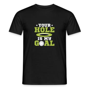 Ton trou est mon but Golf Golf - T-shirt homme - noir - Devant - AI Model Male 178 light (178cm)