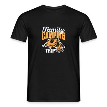 Suitable Family Camping Trip Camper Holidays - Men's T-Shirt - black - Front - AI Model Male 178 light (178cm)