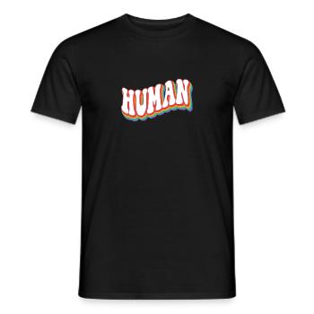 Humain - Pride Rainbow LGBTQ+ - T-shirt homme - noir - Devant - AI Model Male 178 light (178cm)
