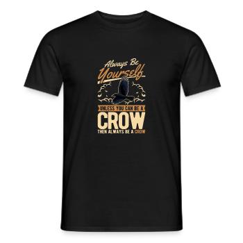 Crow Raven Crow Crow Husbandry Crow Breeder - Men's T-Shirt - black - Front - AI Model Male 178 light (178cm)