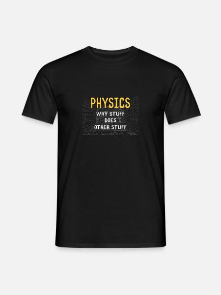 Drôles de blagues sur la science physique - T-shirt homme - noir
