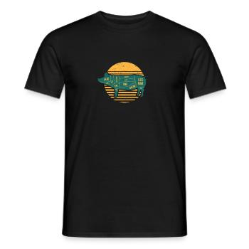Pulled Pork Fleischstücke Chef BBQ Grillen Koch - Männer T-Shirt - Schwarz - Vorne - AI Model Male 178 light (178cm)