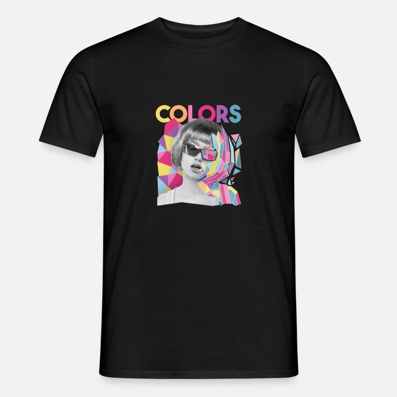 Sehe die Farben - Männer T-Shirt - Schwarz