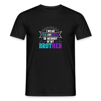 Sunflower Suicide Prevention Suicide Education - T-shirt homme - noir - Devant - AI Model Male 178 light (178cm)