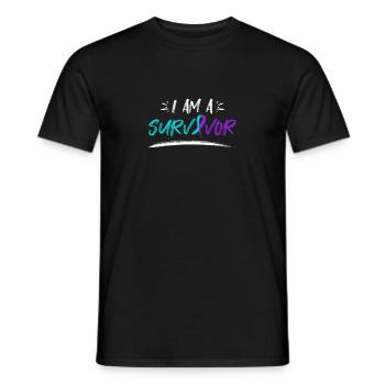 Sunflower Suicide Prevention Suicide Education - Men's T-Shirt - black - Front - AI Model Male 178 light (178cm)