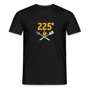 Cool BBQ 225 Fumoir de barbecue - T-shirt homme - noir - Devant - AI Model Male 178 light (178cm)