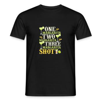 Trois coups de Margarita Party Cinco de Mayo - T-shirt homme - noir - Devant - AI Model Male 178 light (178cm)