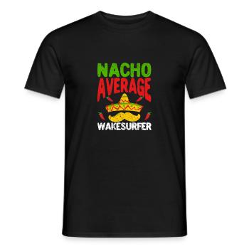 Nacho Wakesurfer moyen Cinco De Mayo Mexicain - T-shirt homme - noir - Devant - AI Model Male 178 light (178cm)