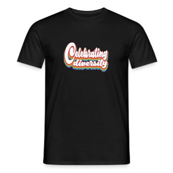 Pride Month LGBTQ - Celebrating Diversity - Men's T-Shirt - black - Front - AI Model Male 178 light (178cm)