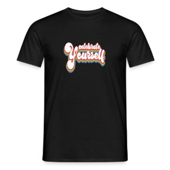 Celebrate Yourself - Pride Month LGBTQ - Men's T-Shirt - black - Front - AI Model Male 178 light (178cm)