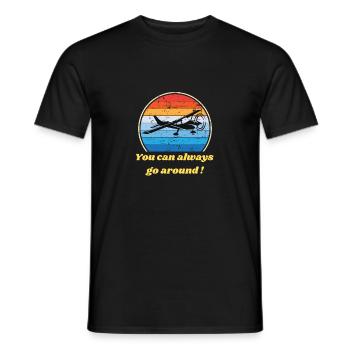 You can always go around! - Men's T-Shirt - black - Front - AI Model Male 178 light (178cm)