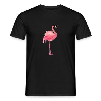 Flamant - T-shirt homme - noir - Devant - AI Model Male 178 light (178cm)