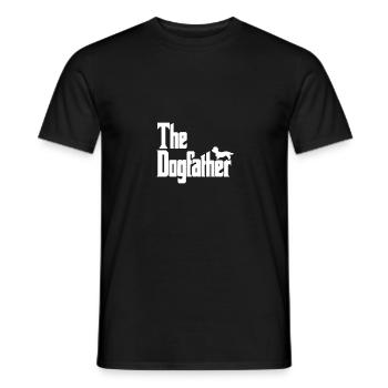 Le Dogfather Dandie Dinmont Terrier - T-shirt homme - noir - Devant - AI Model Male 178 light (178cm)