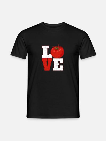 Love Tomato Gardening Gemüsegarten Pflanzen - Männer T-Shirt - Schwarz