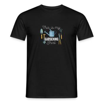 Dies ist mein Gartenarbeit Shirt lustig Gärtner - Männer T-Shirt - Schwarz - Vorne - AI Model Male 178 light (178cm)