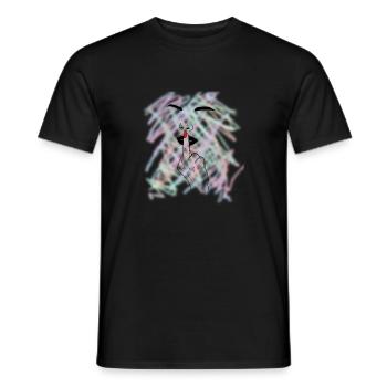 Mittelfingerkuss - Männer T-Shirt - Schwarz - Vorne - AI Model Male 178 light (178cm)