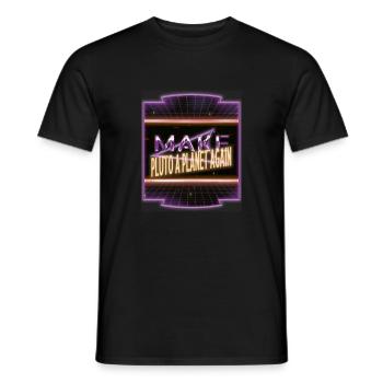 quote funny birthday present space ship astronomy - Men's T-Shirt - black - Front - AI Model Male 178 light (178cm)