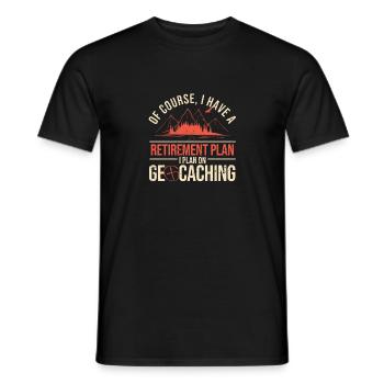 Bien sûr, j’ai un plan de retraite que je planifie - T-shirt homme - noir - Devant - AI Model Male 178 light (178cm)
