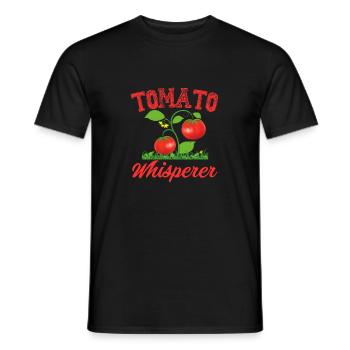 Tomato Whisperer - Men's T-Shirt - black - Front - AI Model Male 178 light (178cm)