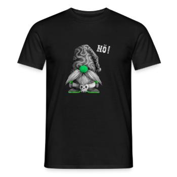 Gartenzwerg NÖ! - Männer T-Shirt - Schwarz - Vorne - AI Model Male 178 light (178cm)