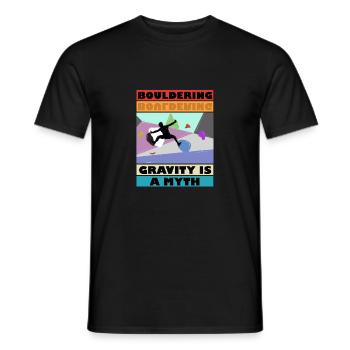 Bouldering Gravity est un Mytm 3 - T-shirt homme - noir - Devant - AI Model Male 178 light (178cm)
