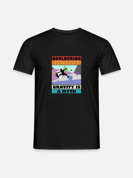 Bouldering Gravity is a Mytm 3 - Männer T-Shirt - Schwarz