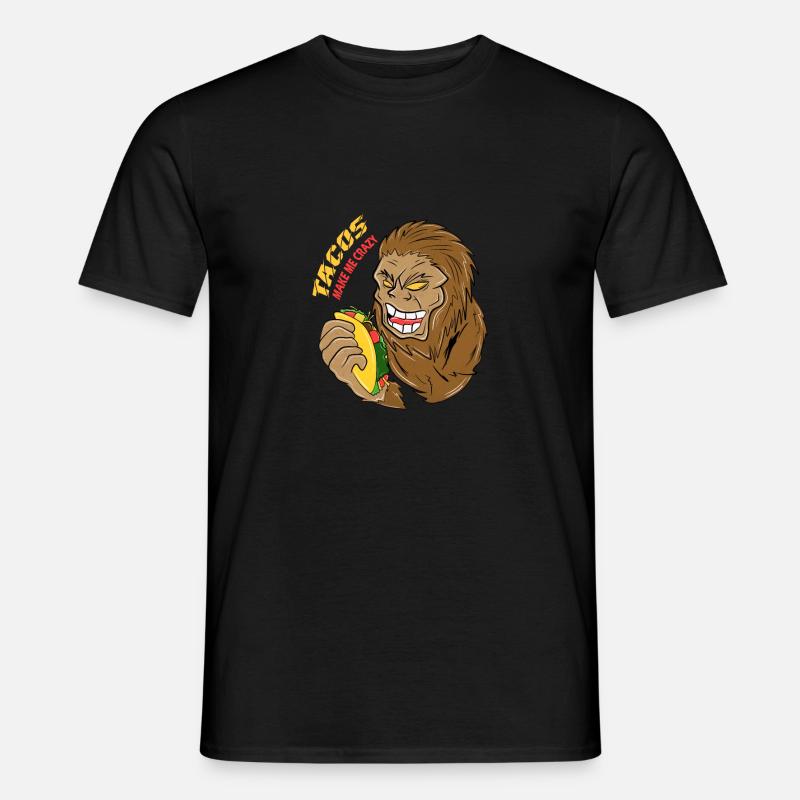 Tacos make me crazy - Männer T-Shirt - Schwarz