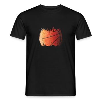 Graphique basket -basket-cadeau joueur de basket - T-shirt homme - noir - Devant - AI Model Male 178 light (178cm)