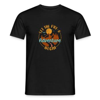 L’aventure des enfants d’âge préscolaire peut commencer - T-shirt homme - noir - Devant - AI Model Male 178 light (178cm)