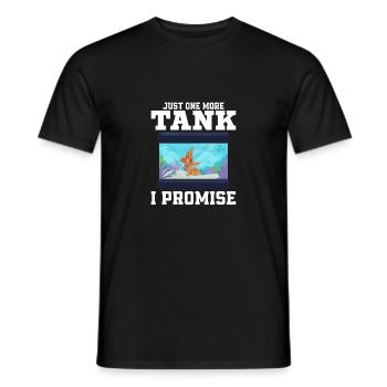 Juste un aquarium de plus que je promets à l’aquarium de garde de poissons - T-shirt homme - noir - Devant - AI Model Male 178 light (178cm)