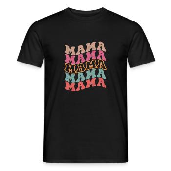 Groovy mama retro vintage nouvelle maman - fête des mères - T-shirt homme - noir - Devant - AI Model Male 178 light (178cm)